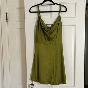 Olive Green Mini Dress